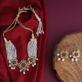 Mehrunisa Silver Polki Necklace